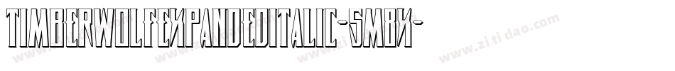 TimberwolfExpandedItalic-5M8x字体转换 TimberwolfExpandedItalic-5M8x字体转换