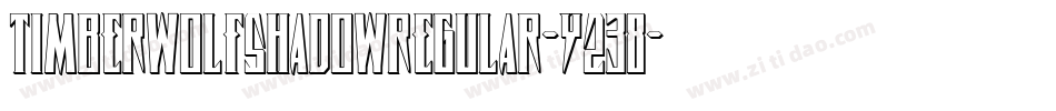 TimberwolfShadowRegular-Y238字体转换