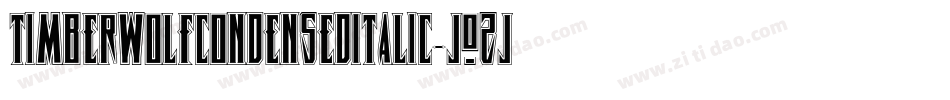 TimberwolfCondensedItalic-jOZj字体转换
