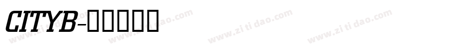 CITYB字体转换