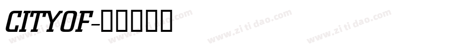 CITYOF字体转换