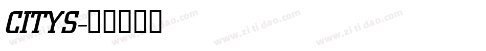 CITYS字体转换
