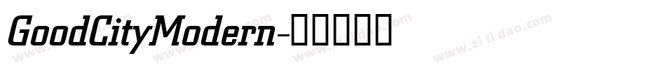 GoodCityModern字体转换