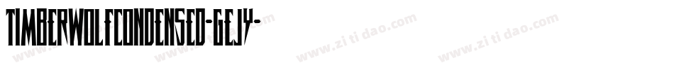 TimberwolfCondensed-GEJy字体转换
