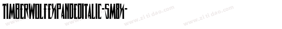 TimberwolfExpandedItalic-5M8x字体转换 TimberwolfExpandedItalic-5M8x字体转换