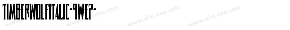 TimberwolfItalic-9wE7字体转换