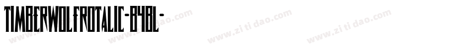 TimberwolfRotalic-B4Bl字体转换