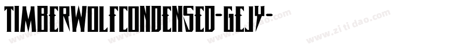TimberwolfCondensed-GEJy字体转换
