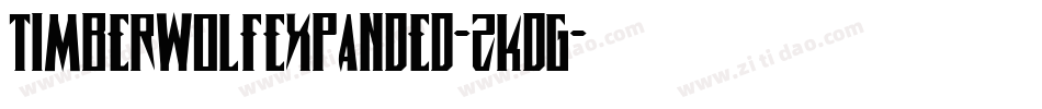 TimberwolfExpanded-zKdG字体转换