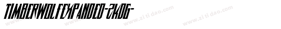TimberwolfExpanded-zKdG字体转换