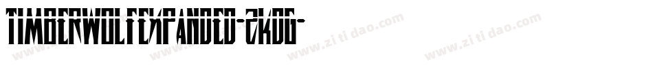 TimberwolfExpanded-zKdG字体转换