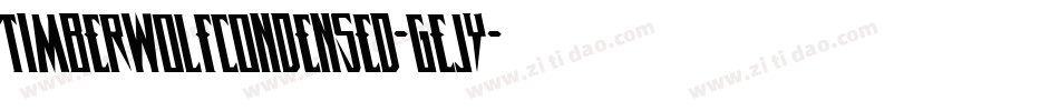 TimberwolfCondensed-GEJy字体转换