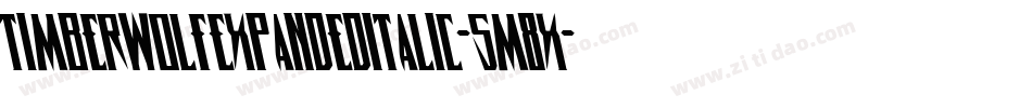TimberwolfExpandedItalic-5M8x字体转换 TimberwolfExpandedItalic-5M8x字体转换