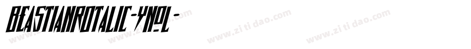 BeastianRotalic-YnOL字体转换