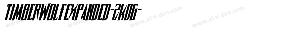 TimberwolfExpanded-zKdG字体转换