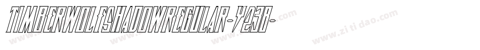 TimberwolfShadowRegular-Y238字体转换