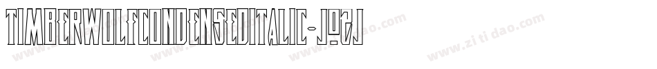 TimberwolfCondensedItalic-jOZj字体转换