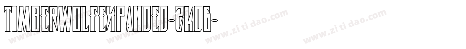 TimberwolfExpanded-zKdG字体转换