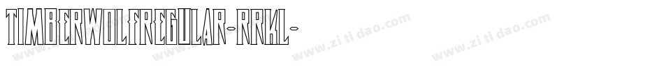 TimberwolfRegular-RRKl字体转换