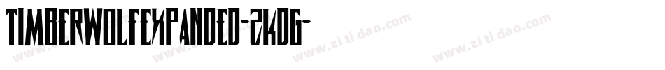 TimberwolfExpanded-zKdG字体转换