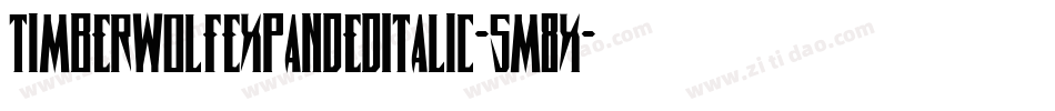 TimberwolfExpandedItalic-5M8x字体转换 TimberwolfExpandedItalic-5M8x字体转换