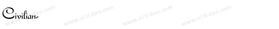 Civilian字体转换
