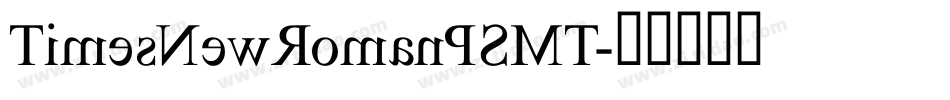 TimesNewRomanPSMT字体转换