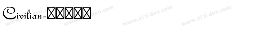 Civilian字体转换