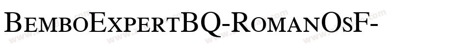BemboExpertBQ-RomanOsF字体转换