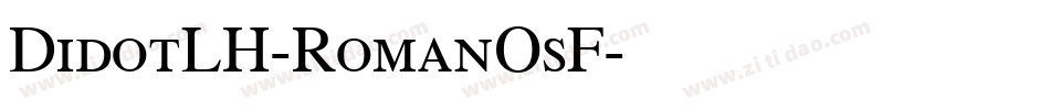 DidotLH-RomanOsF字体转换