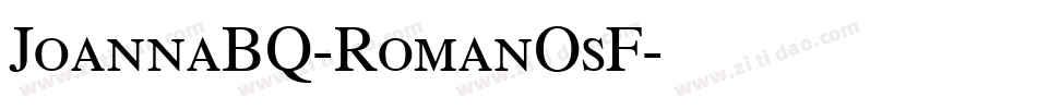 JoannaBQ-RomanOsF字体转换