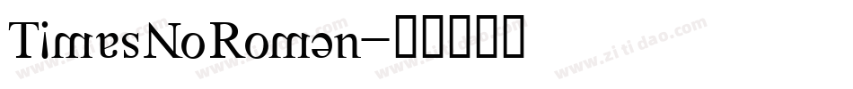 TimesNoRoman字体转换