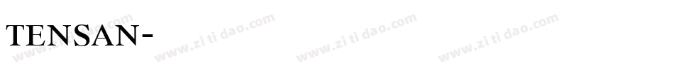 tensan字体转换