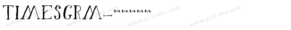 TIMESCRM字体转换