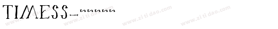 TIMESS字体转换