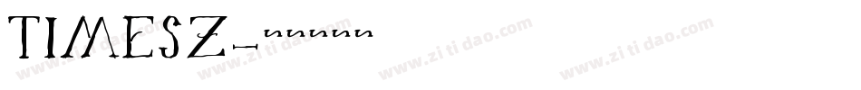 TIMESZ字体转换