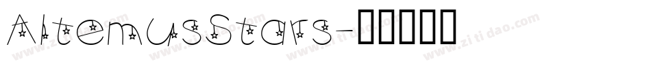 AltemusStars字体转换