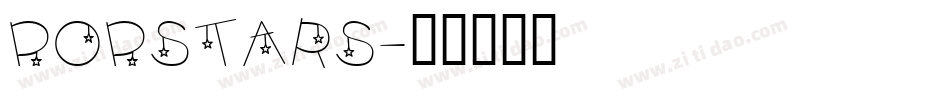 POPSTARS字体转换