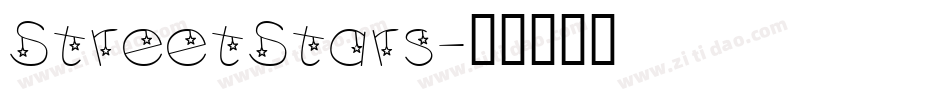 StreetStars字体转换