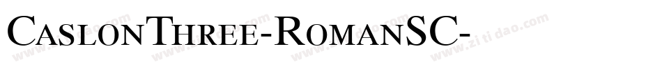 CaslonThree-RomanSC字体转换