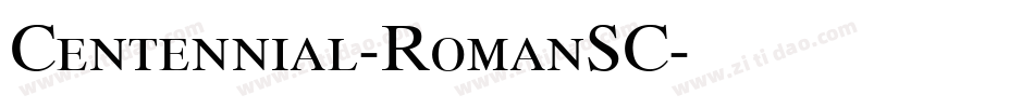 Centennial-RomanSC字体转换