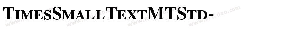 TimesSmallTextMTStd字体转换
