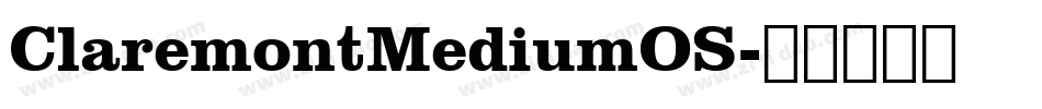 ClaremontMediumOS字体转换