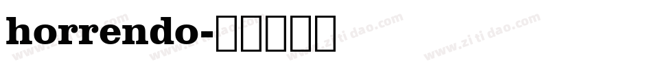 horrendo字体转换