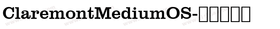 ClaremontMediumOS字体转换