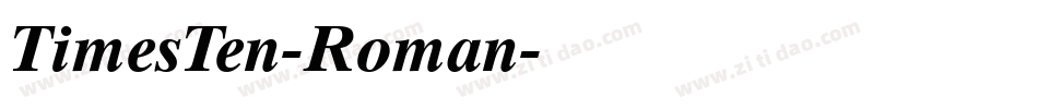 TimesTen-Roman字体转换