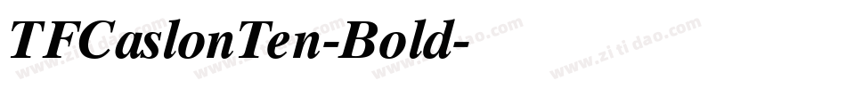 TFCaslonTen-Bold字体转换