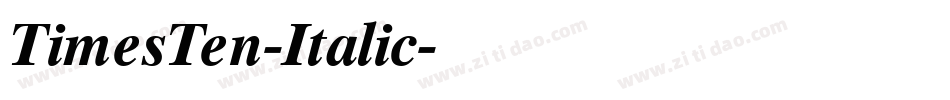 TimesTen-Italic字体转换