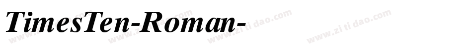 TimesTen-Roman字体转换