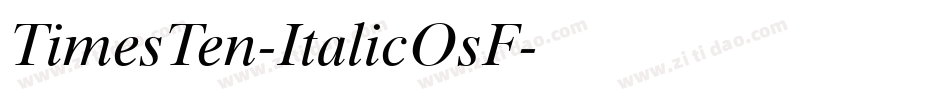 TimesTen-ItalicOsF字体转换